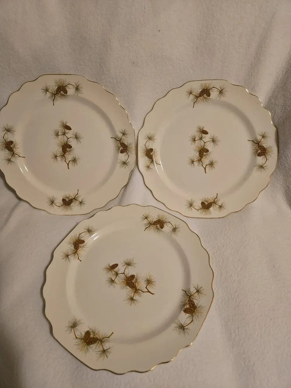 W.S. George Pine Cone pattern dinner 3